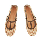 Aerati Ballet Flat Khaki/Natural top