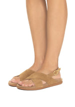 Ikesia Suede Leather Tampa sandals
