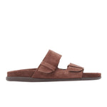 Diogenia Suede Dark Brown sandals side