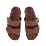 Diogenia Suede Dark Brown sandals top