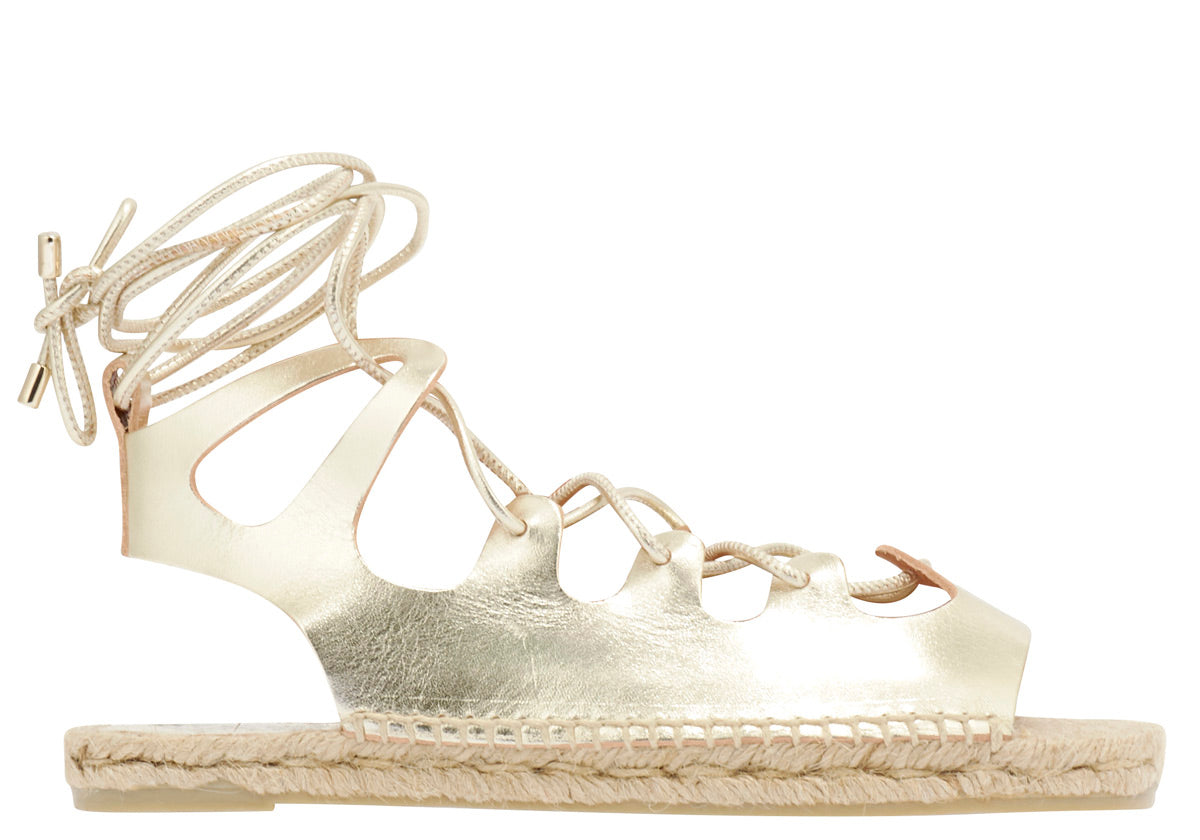 Ancient Greek Sandals Niki Onda Leather Sandal, 42, White