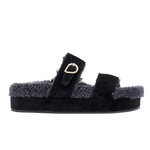 Latria 2flatform Suede All Black sandals side