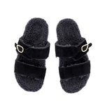 Latria 2flatform Suede All Black sandals top