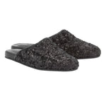 The Slipper Sequins Black 3-4 view