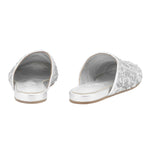 The Slipper Sequins Silver back view