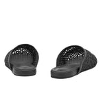 The Slipper Rafiia Black back