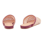 The Slipper Raffia Nude back view