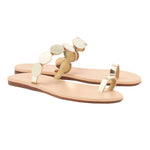 Calisto Mirror Gold sandals 3-4
