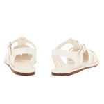 Karina Leather Off White sandals back