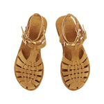 Karina Shells Suede Sahara sandals top