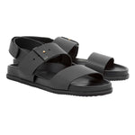 Narkisos Leather Black sandals 3-4