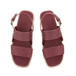 Irodotos Espadrille Leather Chestnut sandals top
