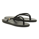 Saionara Rope/Leather Black sandals 3-4