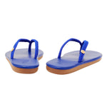 Saionara Rope/Leather Blue sandals back