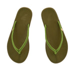 Saionara Rope/Leather Green sandals top