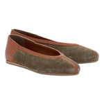 Aeropi Ballet Flat Khaki/T-Moro 3-4 view