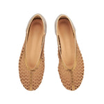 Aeropi Ballet Flat Raffia Bronze top