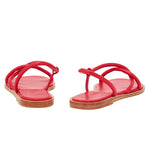 Bomba Leather Red sandals back