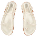 Kansiz Footbed Platinum sandals top