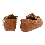 Pliaria Boat Shoe Oily Leather Cotto back