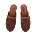 Thelma Suede Brown/Cotto top view