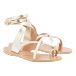 Demi Leather Platinum sandals 3-4