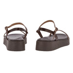 Irida Stitch Brown/Off White sandals back