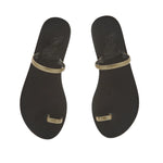 Nora Gold sandals top view