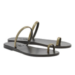 Nora Gold sandals 3-4 view