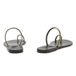 Nora Gold sandals back view