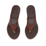 Elyria Satin Brown sandals top