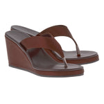 Elyria Satin Brown sandals 3-4