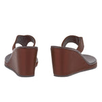 Elyria Satin Brown sandals back