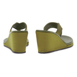 Elyria Satin Khaki sandals back