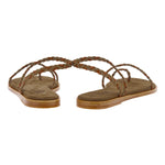 Elevated Eleftheria Suede Khaki sandals back