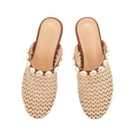 The Slipper Shells Raffia Natural top