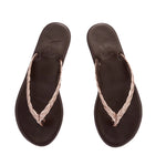Saionara Raffia Brown sandals top