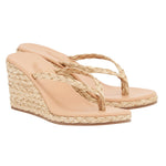 Etheria Raffia Natural sandals 3-4