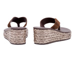 Charys Low Wedge Dark Brown/Brown