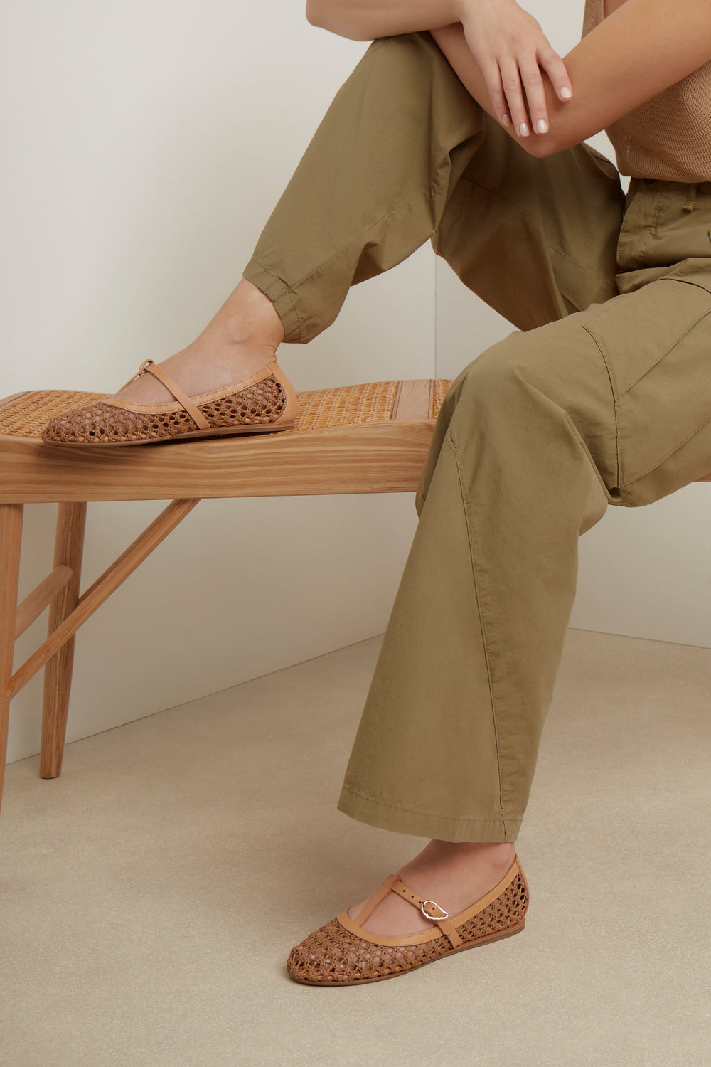 Aerati Ballet Flat Brown