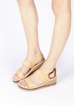Clio Rainbow Leather Nat/Tortoiseshell sandals
