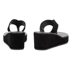 Charys Low Wedge Black