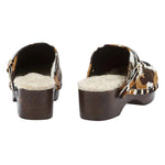 Classic Closed Clog Pony Cow back view