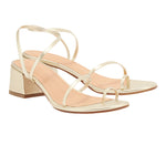 Chora Block Heel Platinum