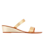 Melia Low Wedge Gold