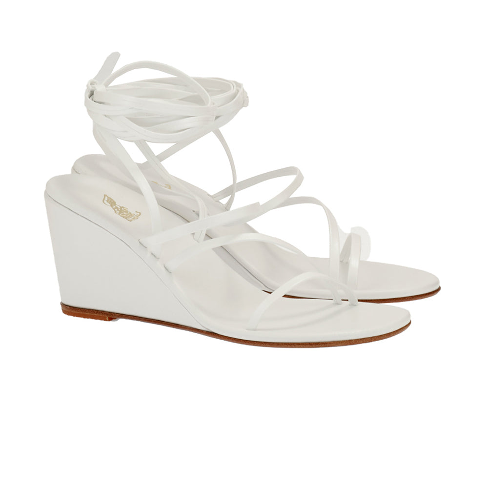 Lithi Bridal Mid Wedge White