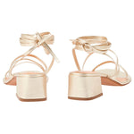 Lithi Block Heel Platinum