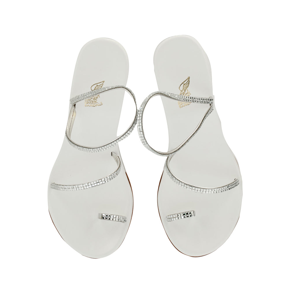 Eleftheria Bridal Mid Wedge Square Silver