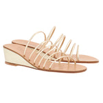 Vania Low Wedge Platinum