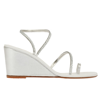 Eleftheria Bridal Mid Wedge Square Silver Eleftheria Bridal Mid Wedge Square Silver